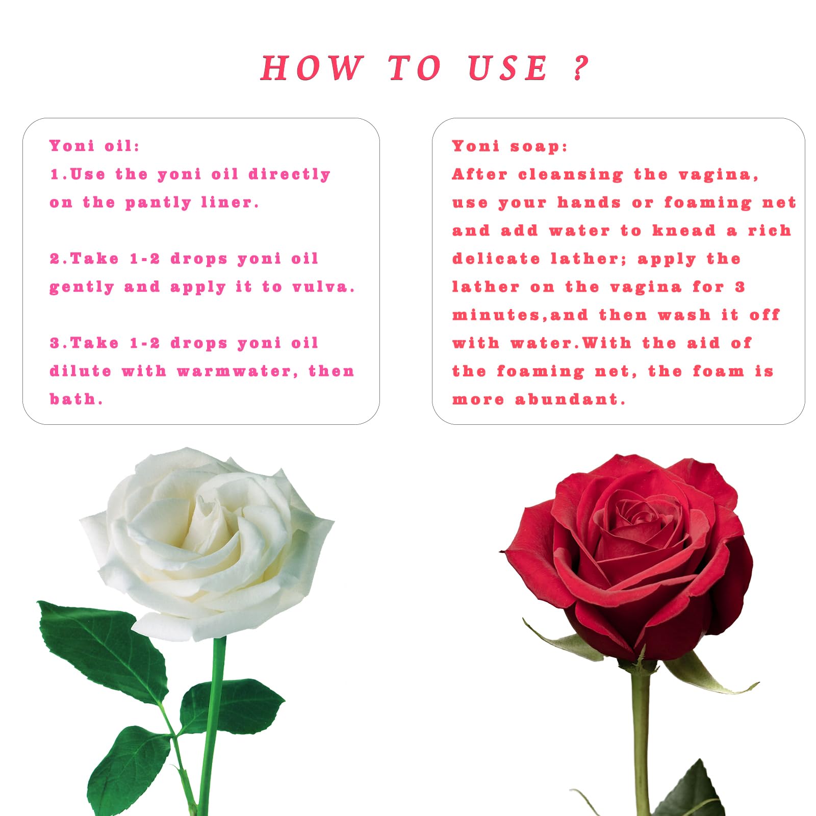 2Pcs Strawberry Yoni Bars and Yoni Oil Set for Feminine Wash, Yoni Wash for Cleanse Vaginal Balance PH tovaginsh