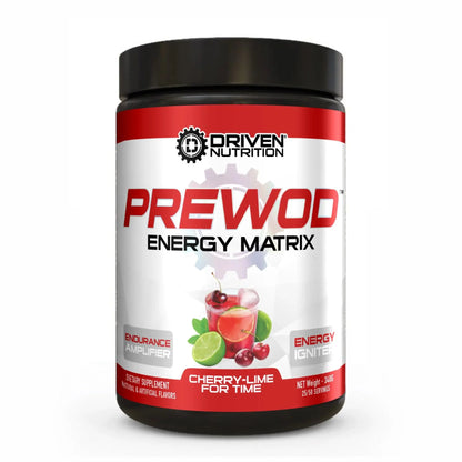 Driven PREWOD Energy Matrix, 50 Servings - Pre-Workout Supplement with Caffeine Driven Nutrition