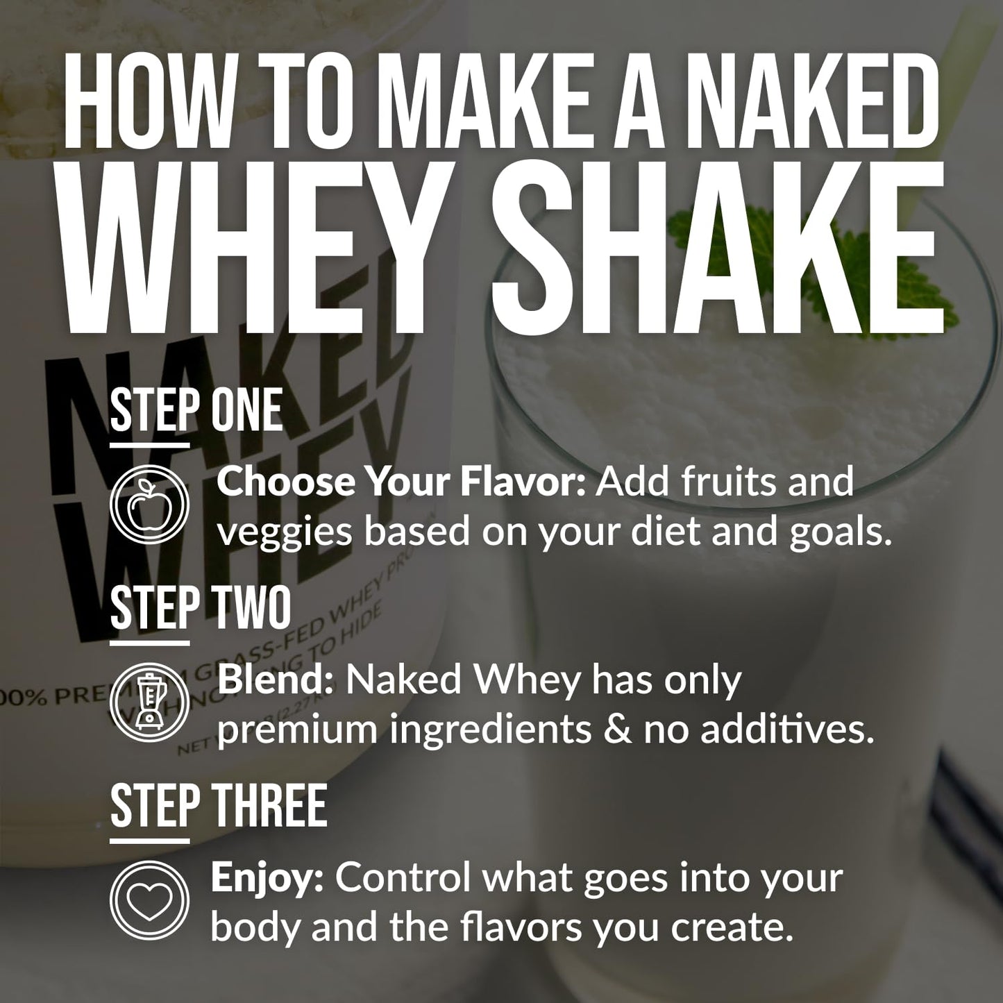 NAKED Whey Protein Powder (Chocolate PB, 2 LB) NAKEDBuy Supplements Australia