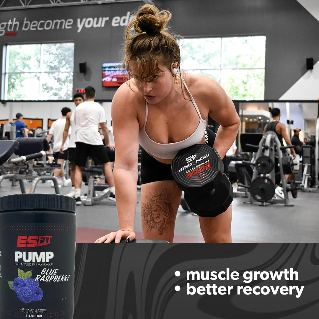 ES FiT Pump Pre-Workout | 14.8oz - 30 Servings | Pre-Workout Supplement | Increase ES FiT