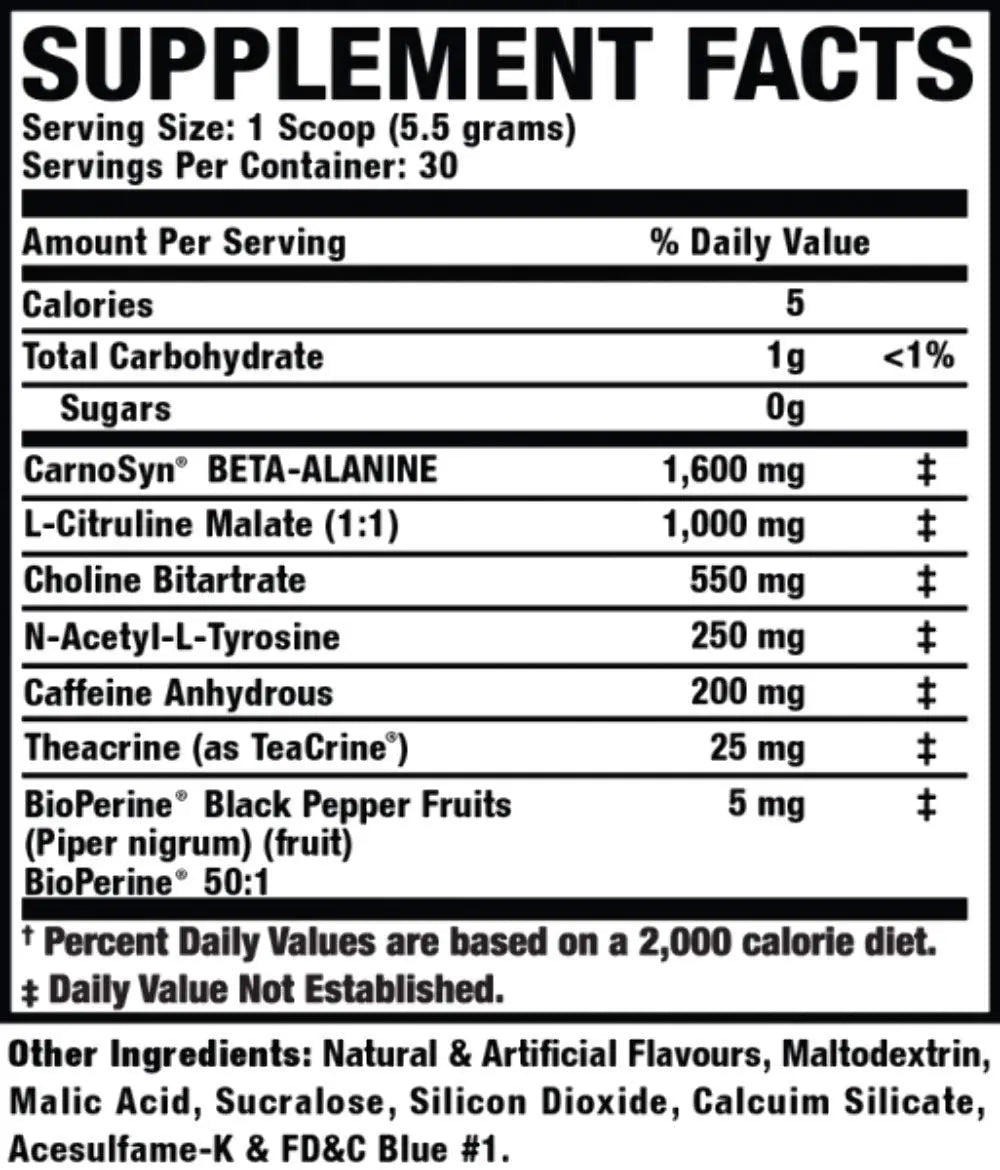 Ronnie Coleman Signature Series Pre XS Pre Workout Powder for Women and Men Ronnie Coleman Signature Series