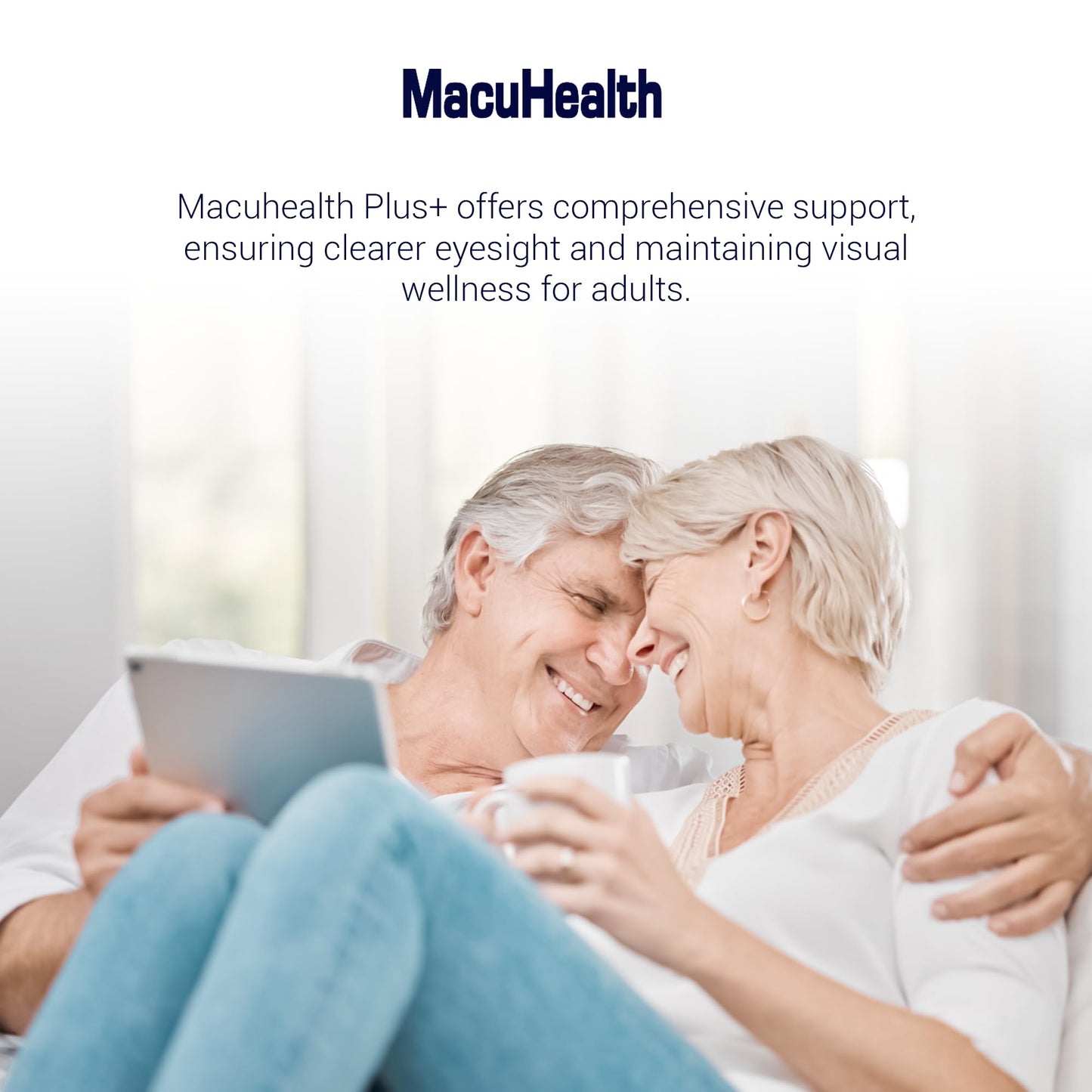 Macuhealth Plus+ Eye Vitamins Supplement for Adults - 90 Day Supply with Lutein, Zeaxanthin, and Meso-Zeaxanthin