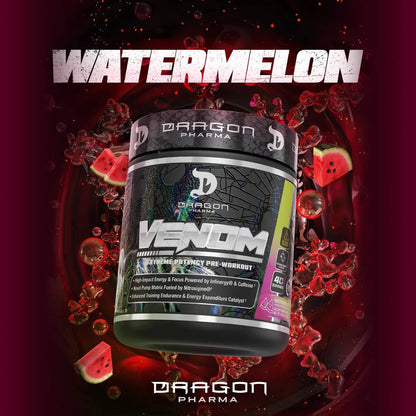 DRAGON PHARMA Venom Extreme Potency Pre-Workout, Laser Sharp Focus + Energy DRAGON PHARMA