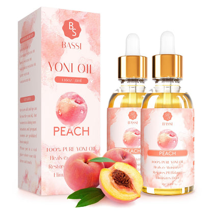 2 Pack Yoni Essential Oil Organic Feminine Oil Eliminates Odor Vaginal Moisturizer for Wetness BASSI