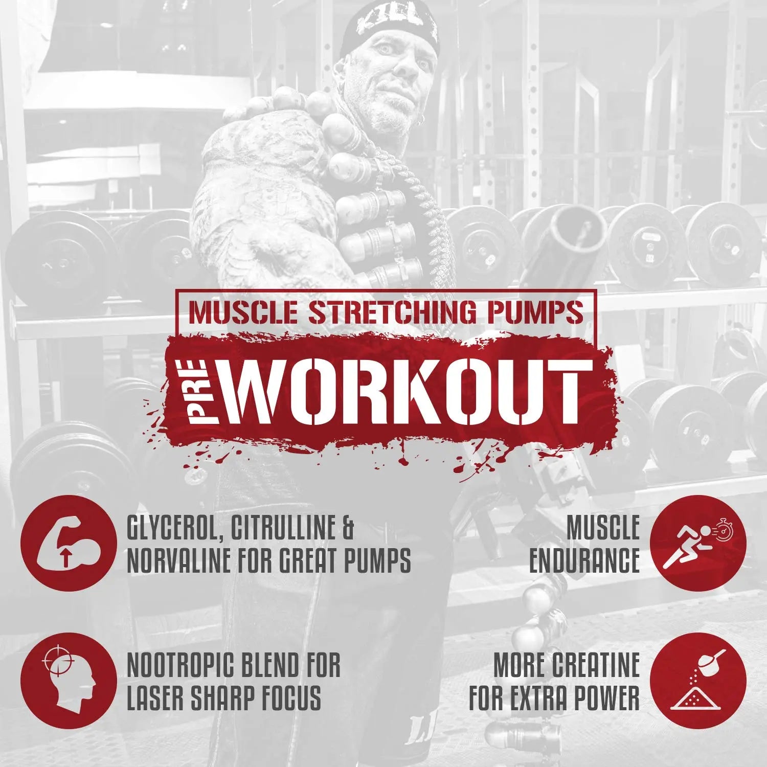 5% Nutrition Rich Piana Kill It Reloaded High Stim Pre-Workout | Ultra Energy, Focus 5% Nutrition