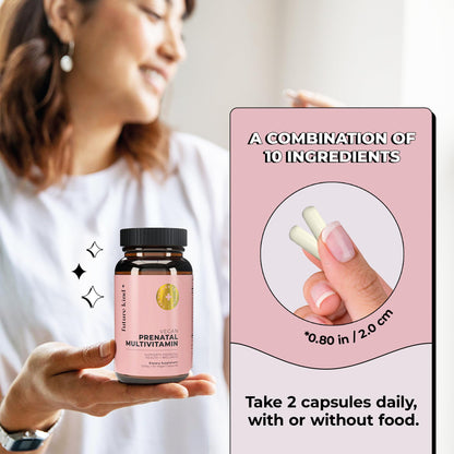 Future Kind Vegan Prenatal Vitamin - (60ct) Prenatal Vitamins with DHA & L-MethylFolate Future Kind