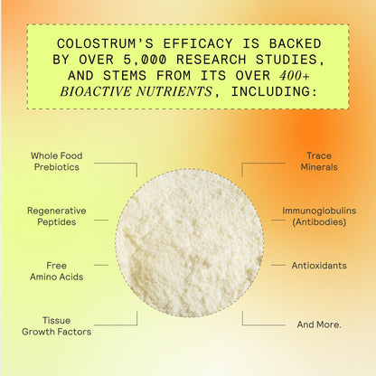 ARMRA Colostrum™ Premium Powder, Grass Fed, Gut Health Bloating Immunity Skin & Hair, Contains 400+ Bioactive Nutrients, Keto, Gluten & Fat Free (Blood Orange Bundle | 90 Servings) ARMRABuy Supplements Australia