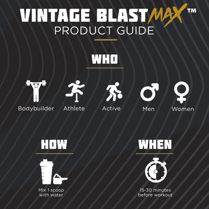 BLAST MAX – High-Stim Pre-Workout Powder – Highly Acclaimed Fully Stacked Pre Workout Old School Labs