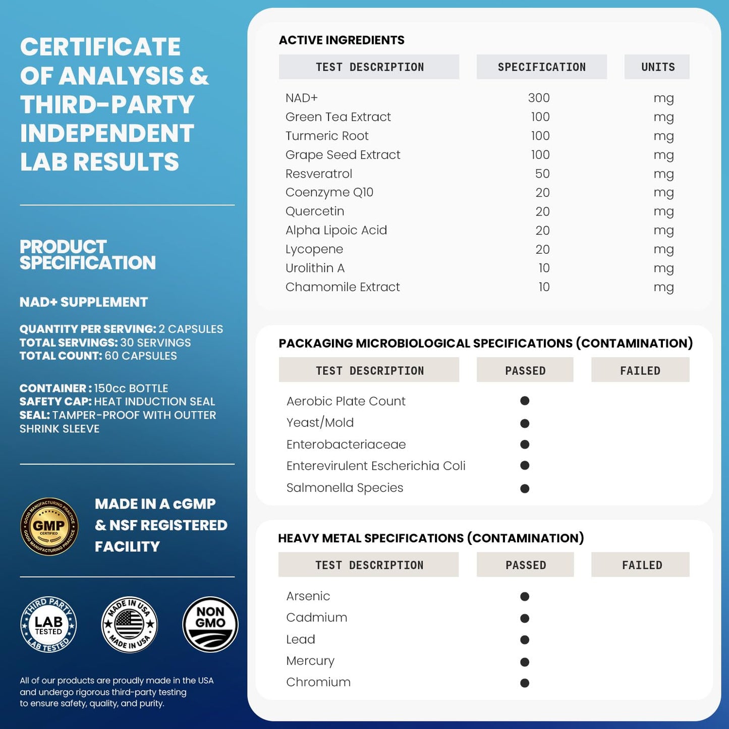 Liposomal NAD+ Supplement Extra Strength | Urolithin A, Resveratrol, CoQ10 - Women & Men - ALA, Green Tea, Quercetin, Lycopene | High Purity, Energy & Regeneration - Made in USA – 60ct VitamaxBuy Supplements Australia