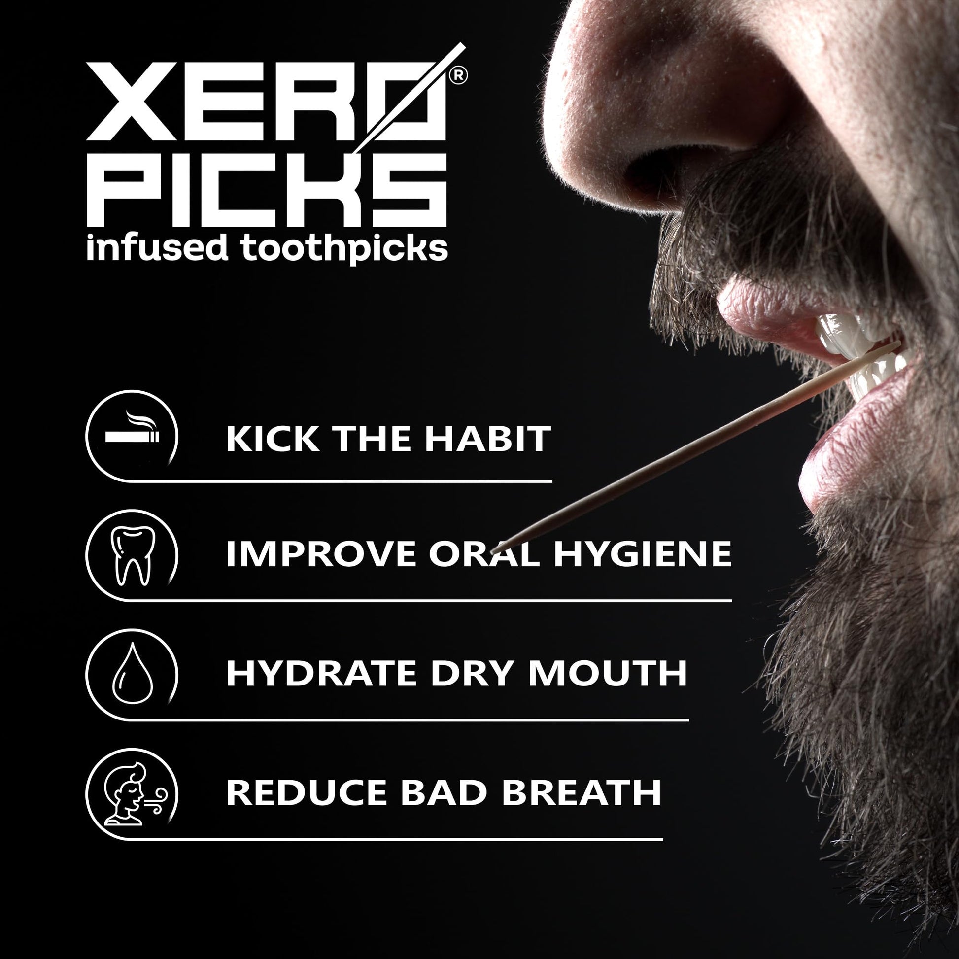 Xero Picks Infused Flavored Toothpicks to Help Quit Smoking - Nicotine Xero Picks
