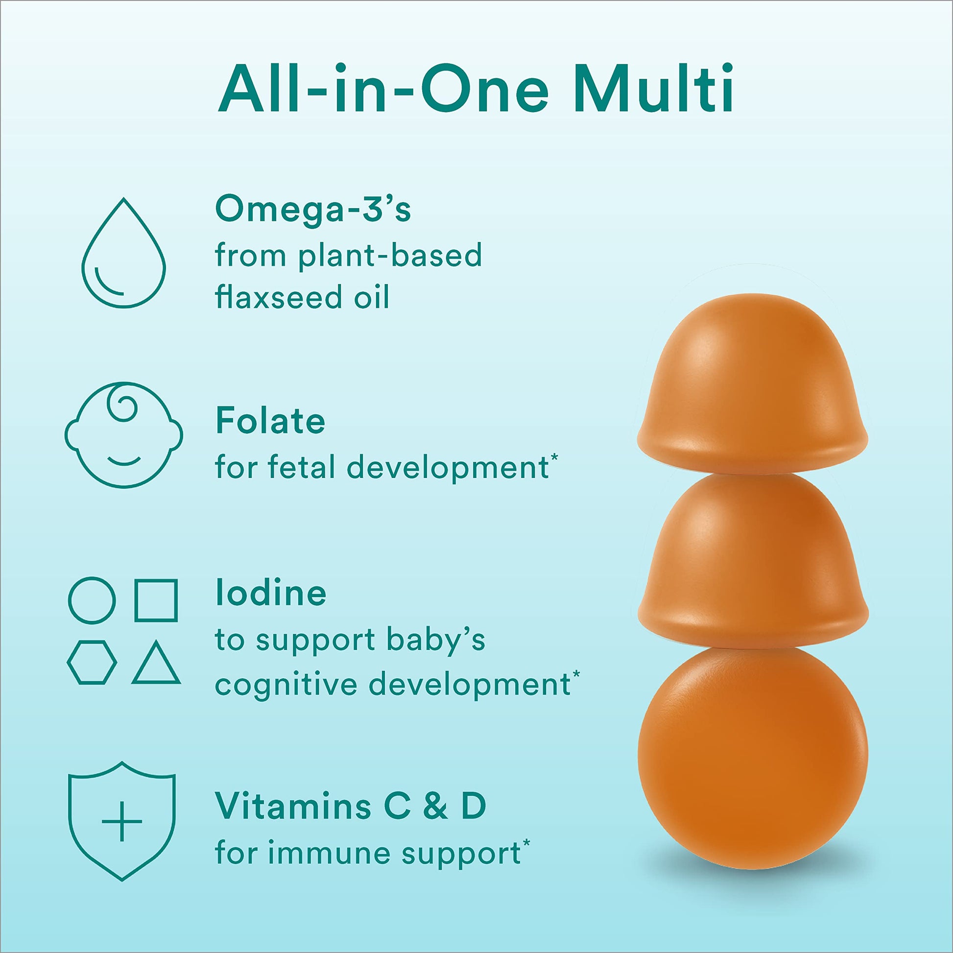 SmartyPants Prenatal Vitamins for Women, Sugar Free Multivitamin Gummies SmartyPants