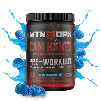 MTN OPS Pre-Workout Powder Energy Drink Keep Hammering Series by Cameron Hanes MTN OPS