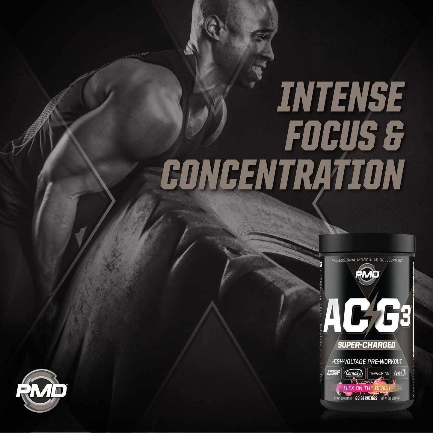 PMD Sports ACG3 Supercharged - Pre Workout - Powerful Strength, High Energy, Maximize PMD