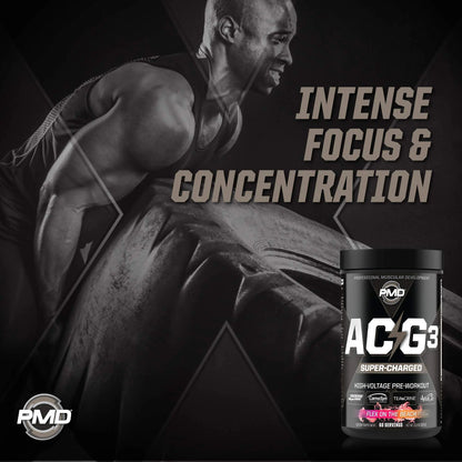 PMD Sports ACG3 Supercharged - Pre Workout - Powerful Strength, High Energy, Maximize PMD