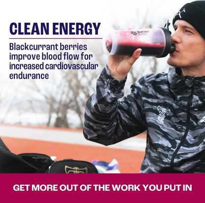 2before Blackcurrant I All Natural Vegan Pre Workout, Caffeine Free I Clean Energy 2before