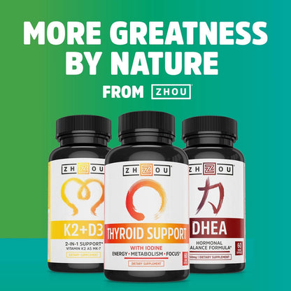 Zhou DIM Active | Menopause & Estrogen Metabolism Supplement with 250mg DIM Plus Zhou Nutrition