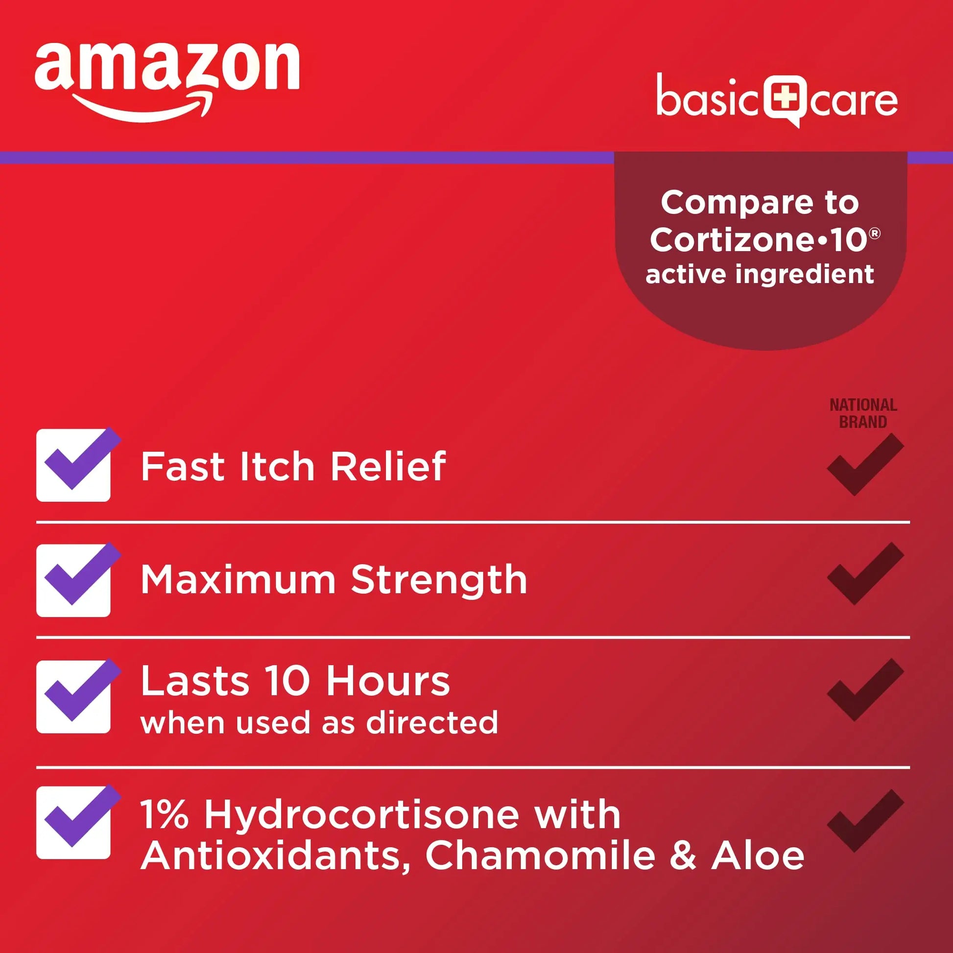Amazon Basic Care Maximum Strength Anti-Itch Cream, Hydrocortisone 1 Percent Intensive Healing Formula, 1 ounce (Pack of 1) Amazon Basic Care buy supplements Au