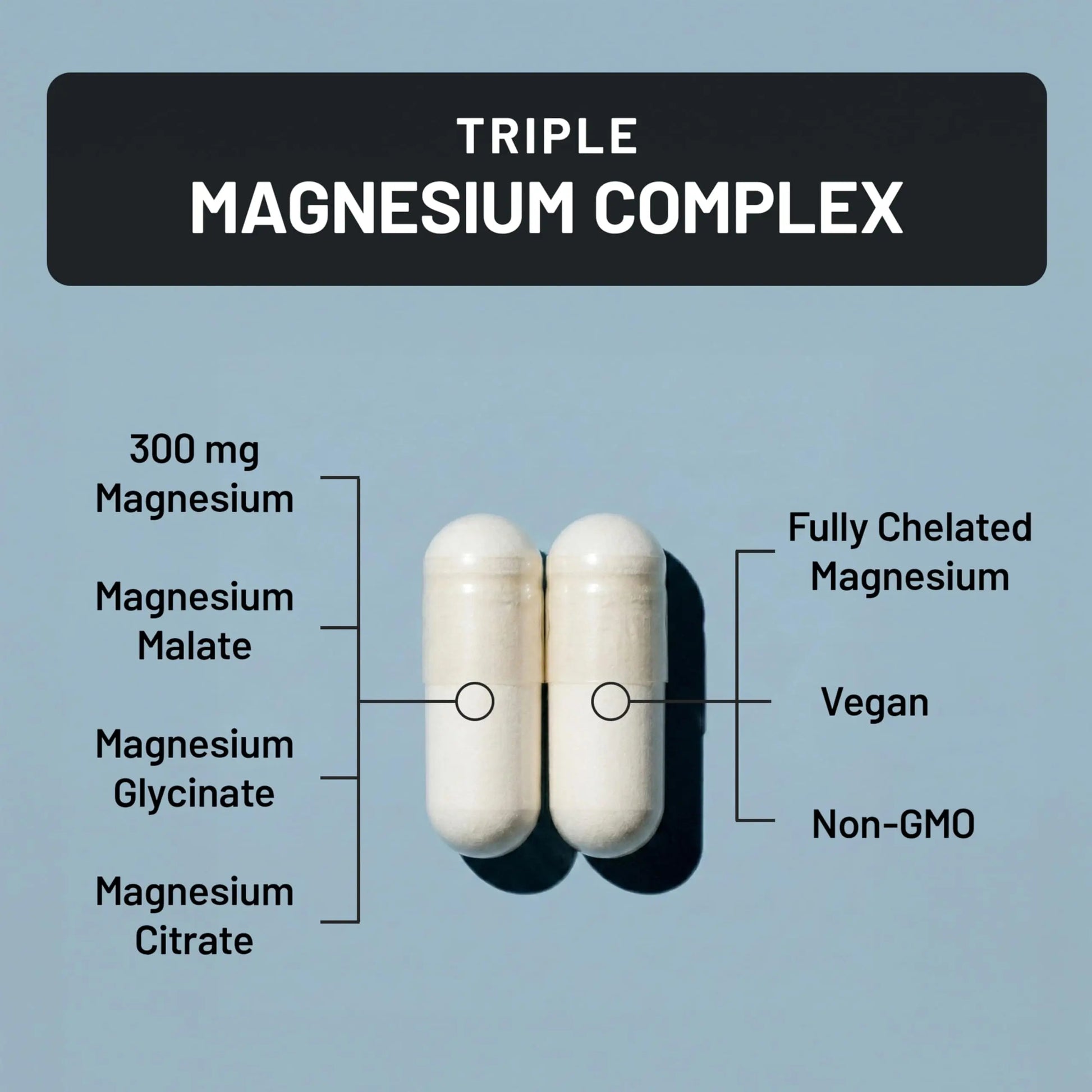 NatureWise Triple Magnesium Complex - High Absorption Magnesium Glycinate + Malate + Citrate for Muscle Nerve & Sleep Support - Vegan 90 Capsules NatureWise buy supplements Au