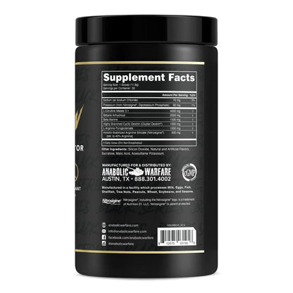 Anabolic Warfare Pump-N-Grow Muscle Pump Supplement Caffeine Free Pre Workout Anabolic Warfare