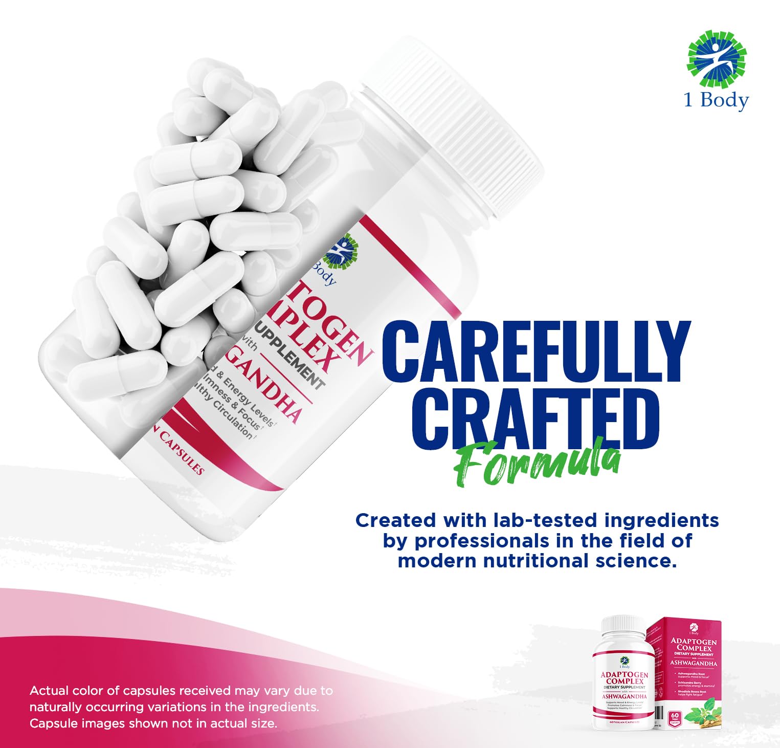 1 Body Adaptogen Complex with Ashwagandha 1 Body