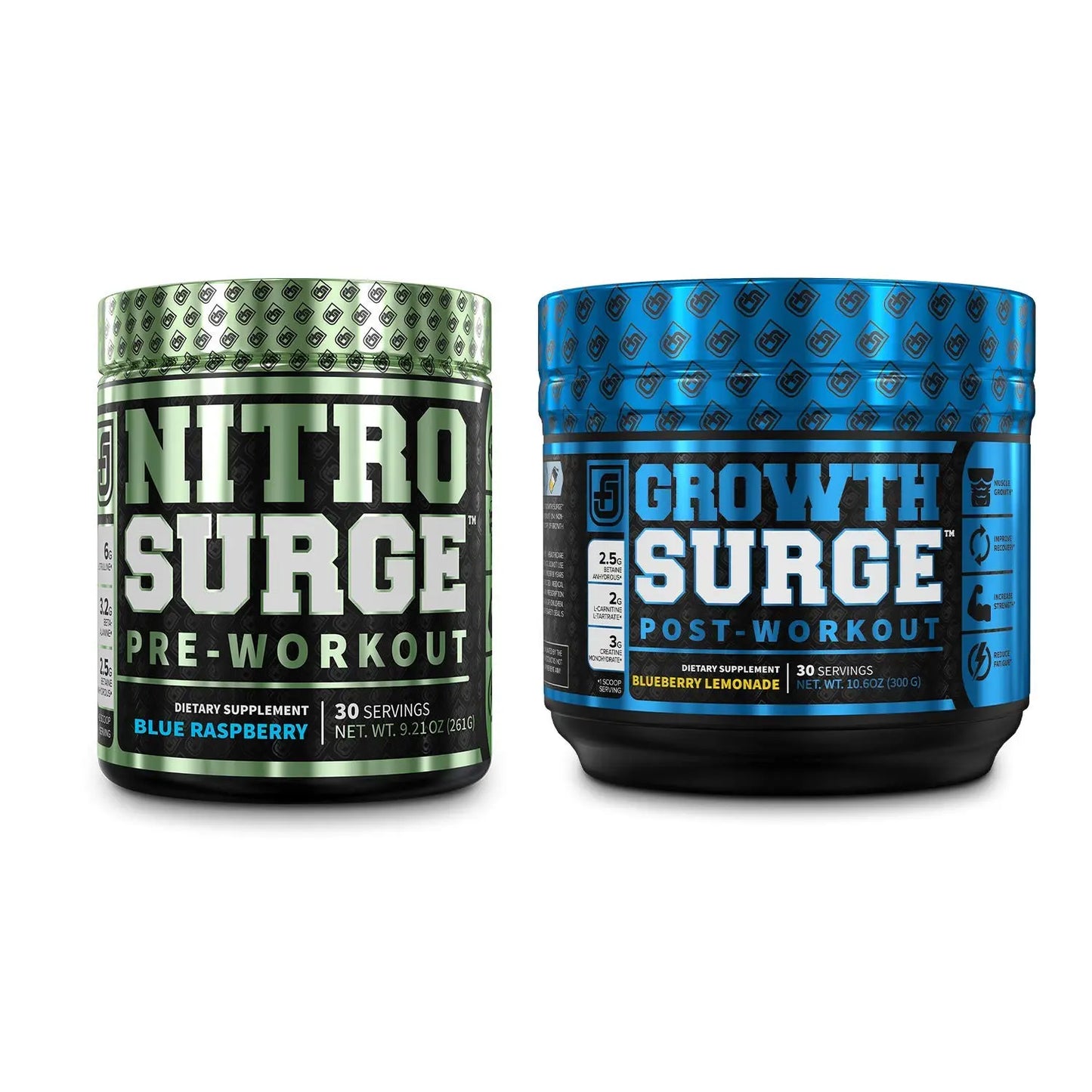 Jacked Factory NITROSURGE Pre Workout Supplement, Growth Surge Post Workout Muscle Jacked Factory