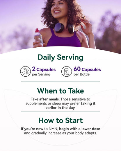 Inner Brightness NMN Supplement 500mg, 99.9% High Purity, Supports NAD+ Levels & Cellular Energy, 5-in-1 Formula with Resveratrol & Astaxanthin, Non-GMO, Gluten-Free, 60 Capsules Inner BrightnessBuy Supplements Australia