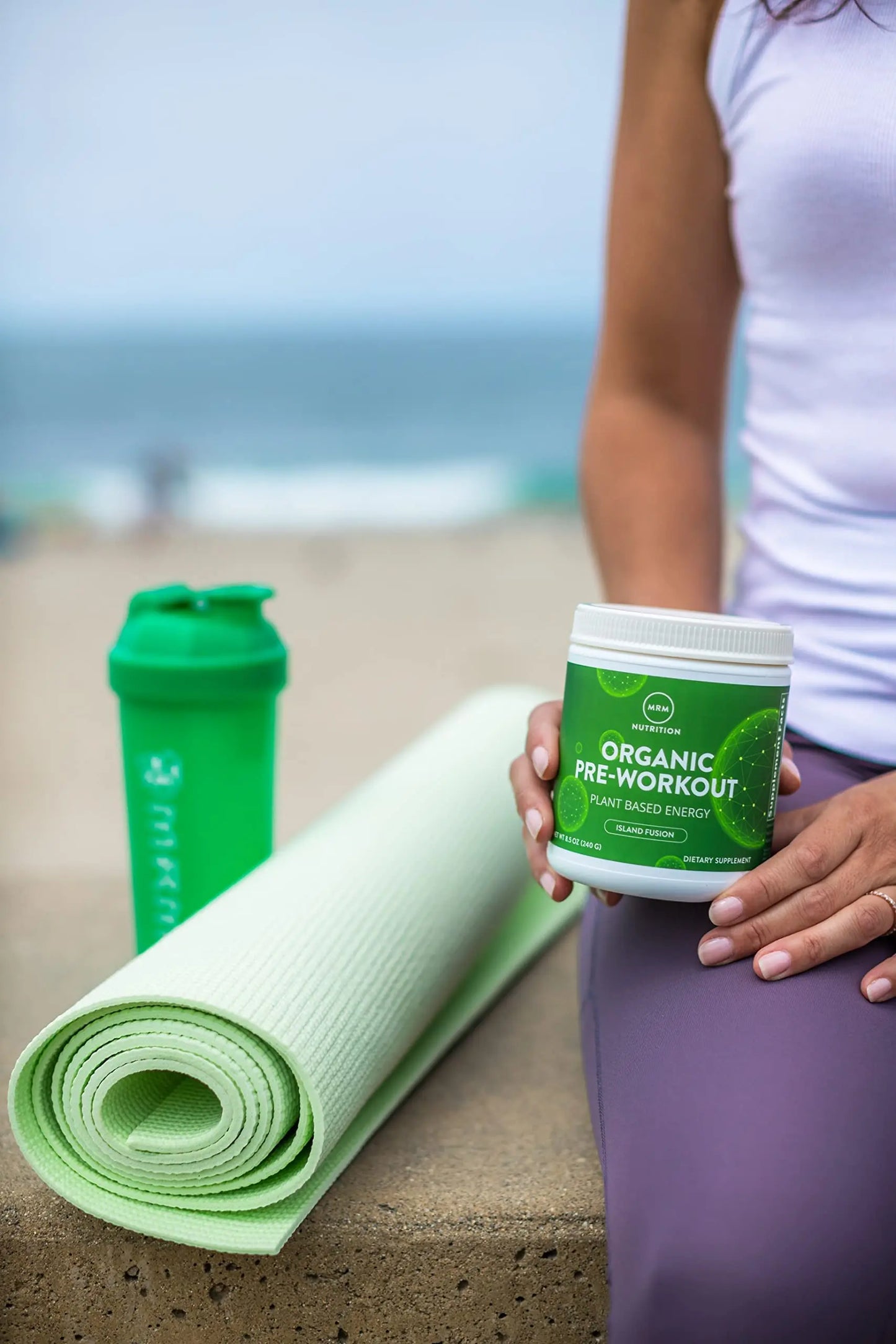 MRM Nutrition Organic Pre-Workout Powder | Black Cherry Flavored | Superfoods MRM