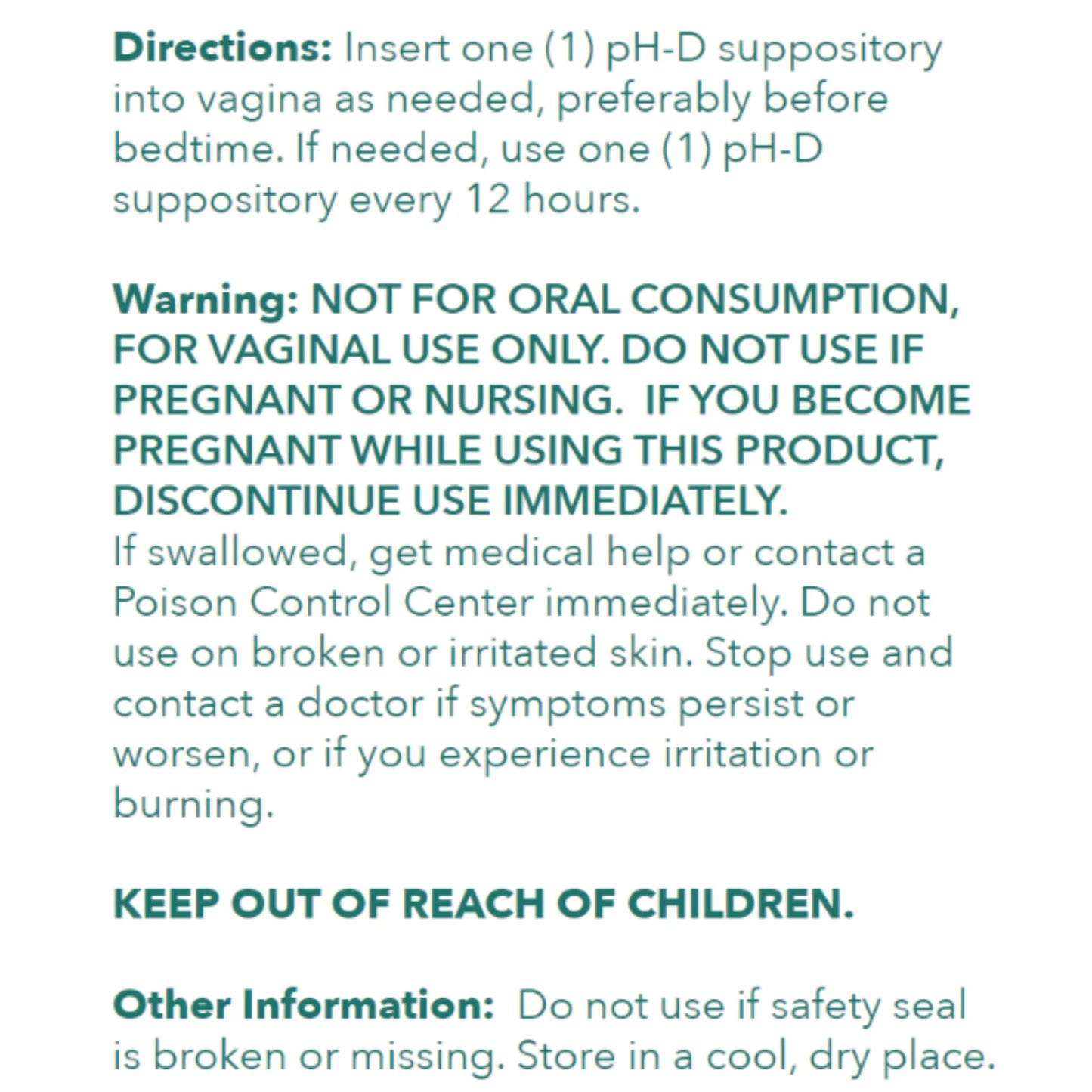pH-D Feminine Health - 600 mg Boric Acid Suppositories - Woman Owned - for Vaginal Odor Use - 36 Count pH-D Feminine Health SupportBuy Supplements Australia