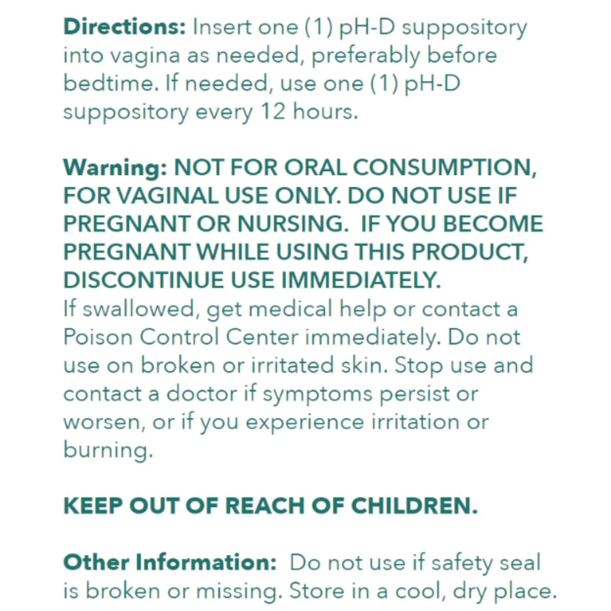 pH-D Feminine Health - 600 mg Boric Acid Suppositories - Woman Owned - for Vaginal Odor Use - 36 Count pH-D Feminine Health SupportBuy Supplements Australia