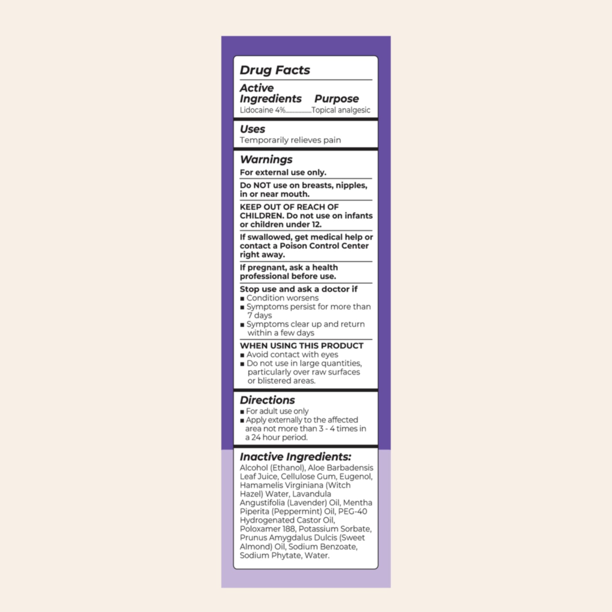 Lansinoh 4% Lidocaine Perineal Spray, Pain Relief for Postpartum Care, 3.5 Ounces LansinohBuy Supplements Australia
