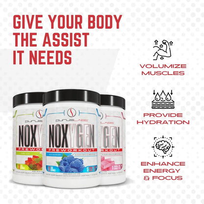 Purus Labs NOXYGEN PREWORKOUT Powder, 30 Servings (Strawberry Candy) Purus Labs