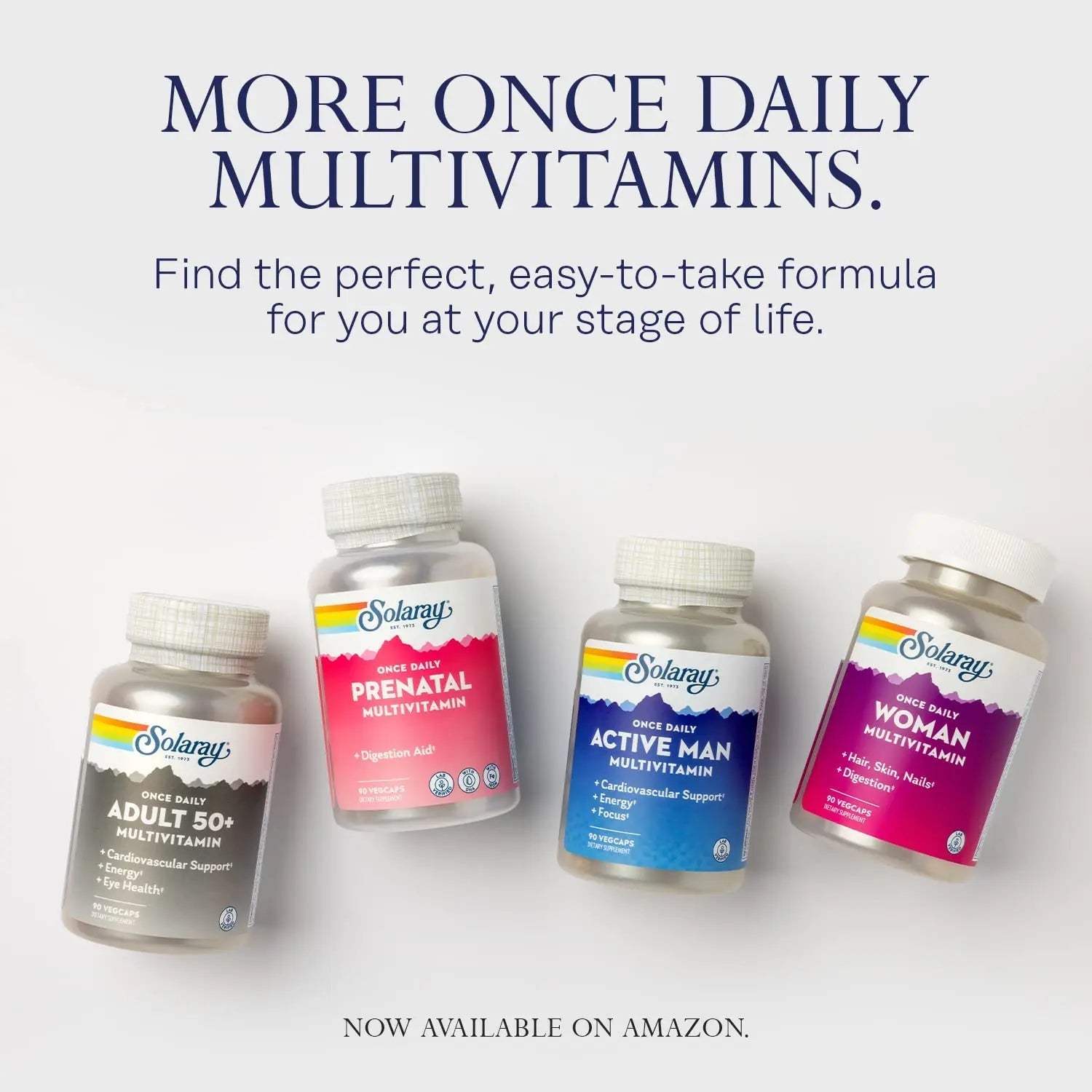 SOLARAY Once Daily Active Man Multivitamin - Cellular Energy and Immune Support Supplement w/Vitamin D, Vitamin C, B12, B6, Zinc, Lutein SOLARAY