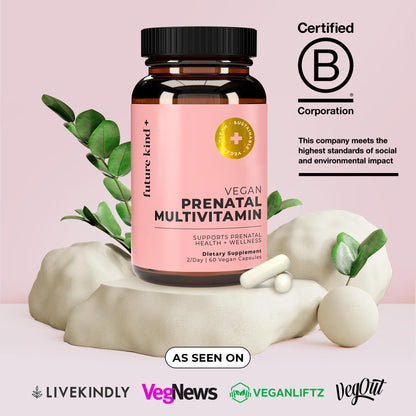 Future Kind Vegan Prenatal Vitamin - (60ct) Prenatal Vitamins with DHA & L-MethylFolate Future Kind
