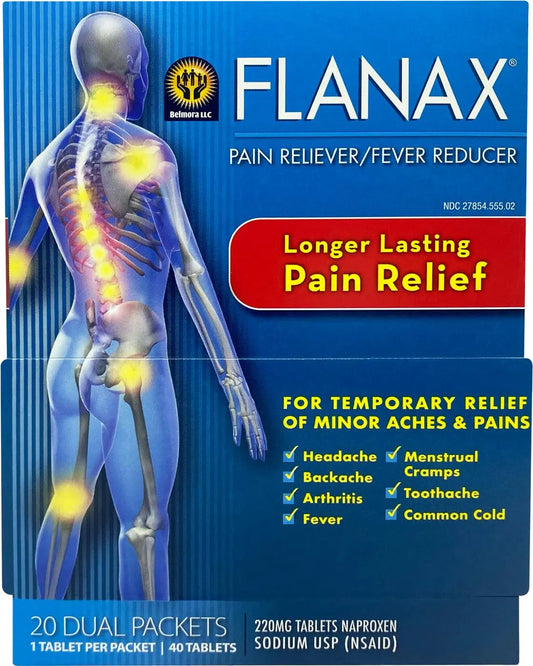 Flanax Pain Reliever Tablets 2ct Retail Dispenser FlanaxBuy Supplements Australia