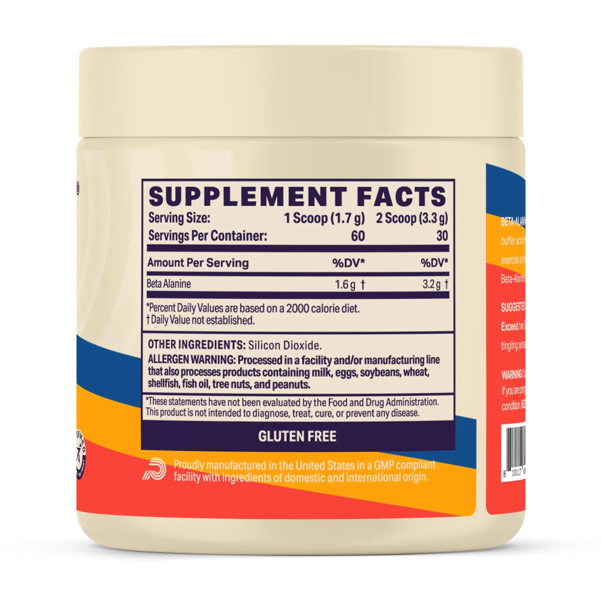 Podium Nutrition, Solos | Beta Alanine, 60 Servings, Unflavored, Boost Athletic Performance Podium Nutrition