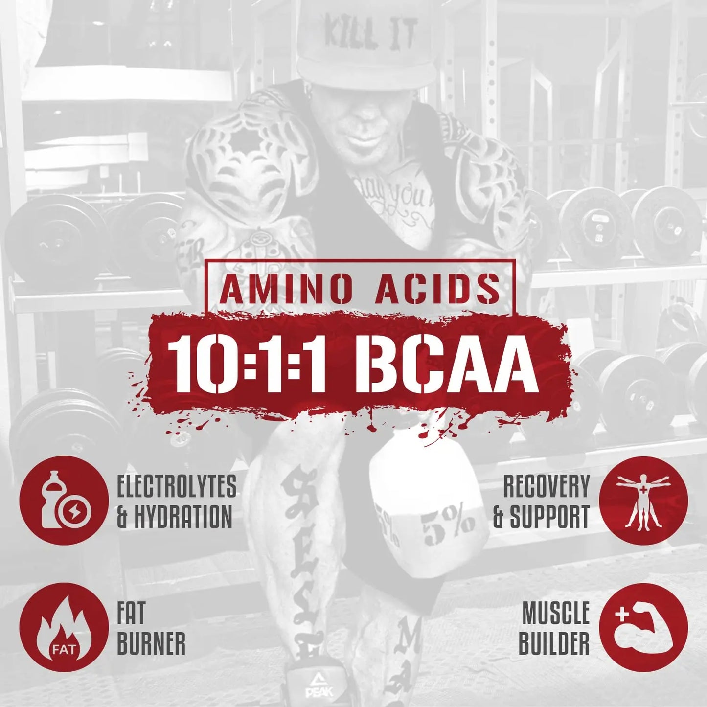 5% Nutrition Rich Piana AllDayYou Shred BCAA Powder | Amino Acid Supplement 5% Nutrition