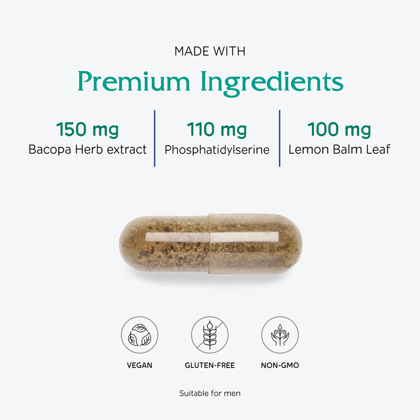 Vitanica MindBlend, Brain Support, Vegan, 60 Capsules Vitanica buy supplements Au