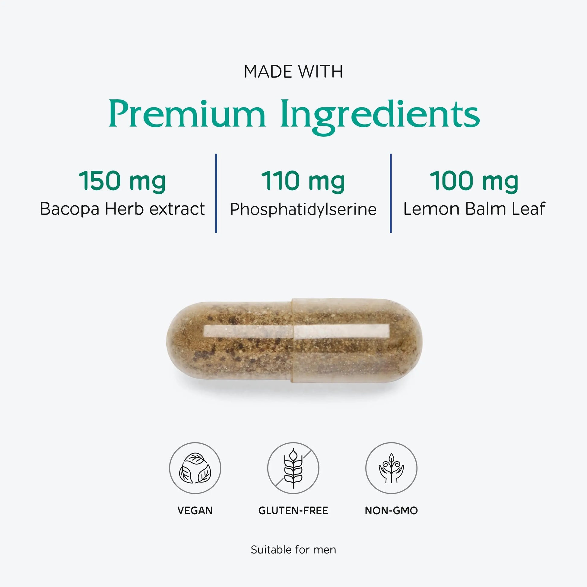 Vitanica MindBlend, Brain Support, Vegan, 60 Capsules Vitanica buy supplements Au