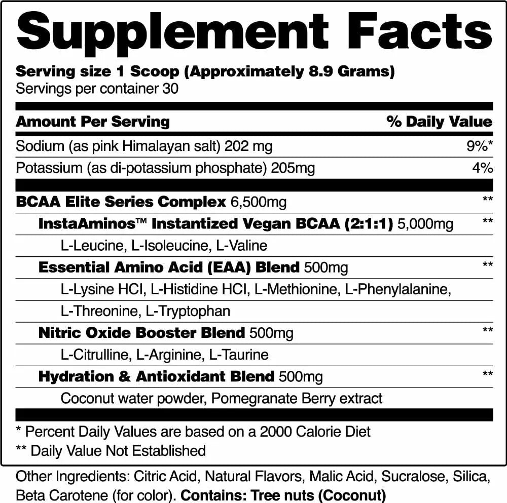 Snap Supplements Nitric Oxide Booster and BCAA Powder Snap Supplements