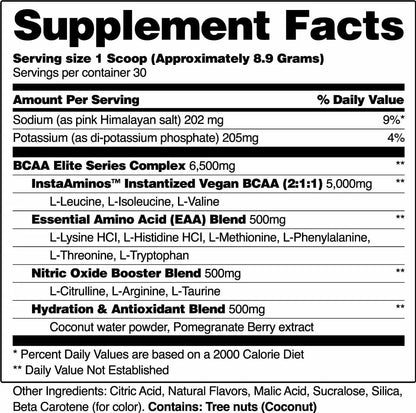 Snap Supplements Nitric Oxide Booster and BCAA Powder Snap Supplements