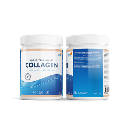 100% Marine Collagen Powder 300g I Pure Hydrolyzed Collagen Powder (Type I & III) Swedish Nutra