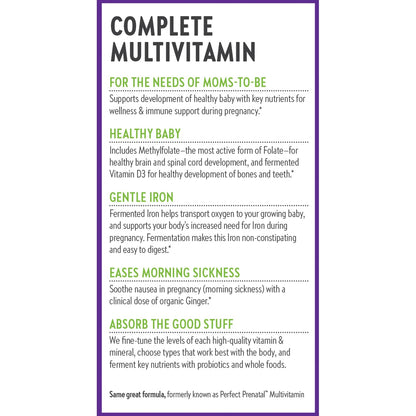 New Chapter Advanced Perfect Prenatal Vitamins, 192ct, Made with Organic, Non-GMO New Chapter