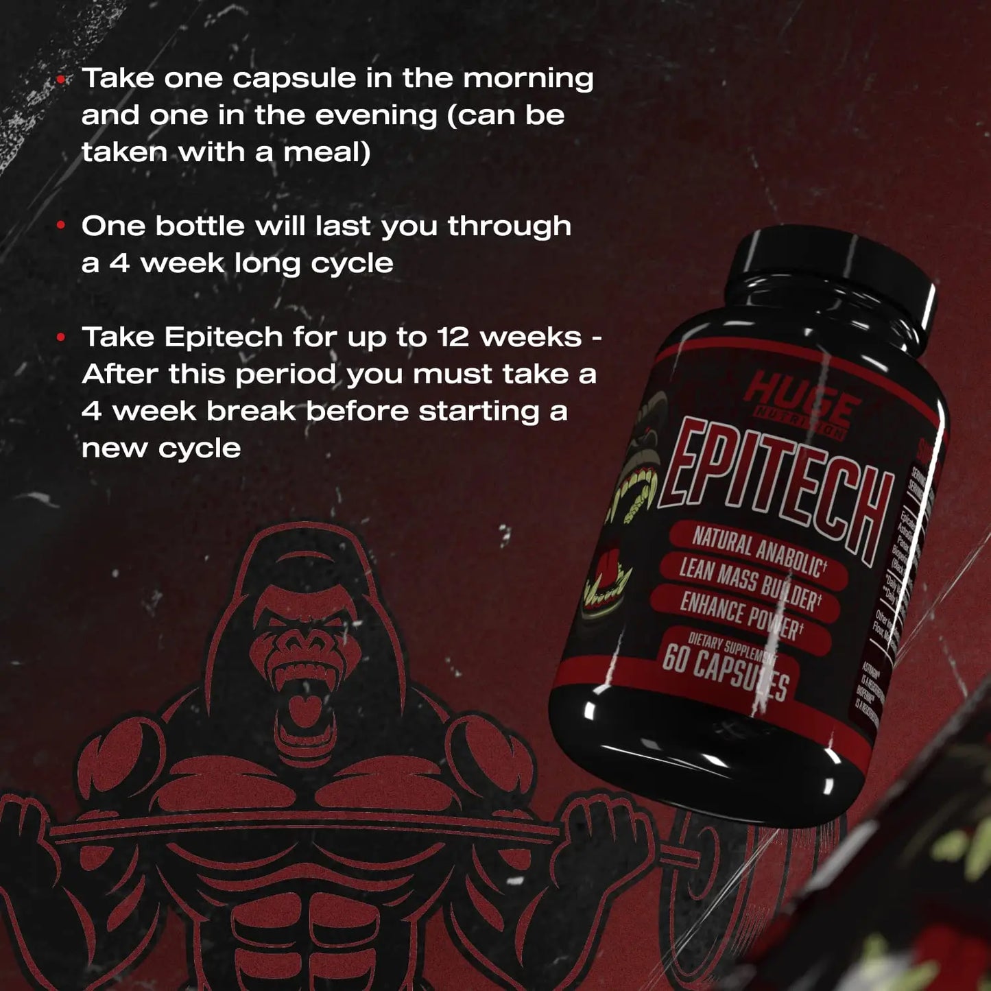 Huge Supplements, Epitech, Epicatechin Supplement, Increase Muscle Mass, Enhance Huge Supplements