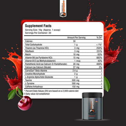 Proven4 Pre Workout Powder for Men and Women with Creatine - Beta Alanine - Caffeine Proven4 Sport