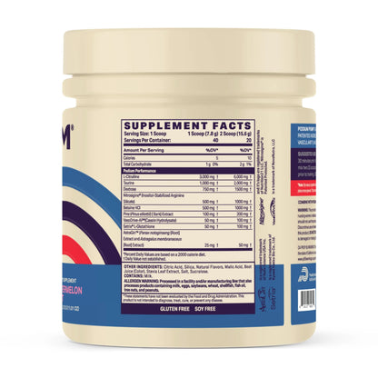 Podium Nutriton, Pump, Stimulant Free Pre-Workout, 40 Servings (Watermelon Mint) Podium Nutrition