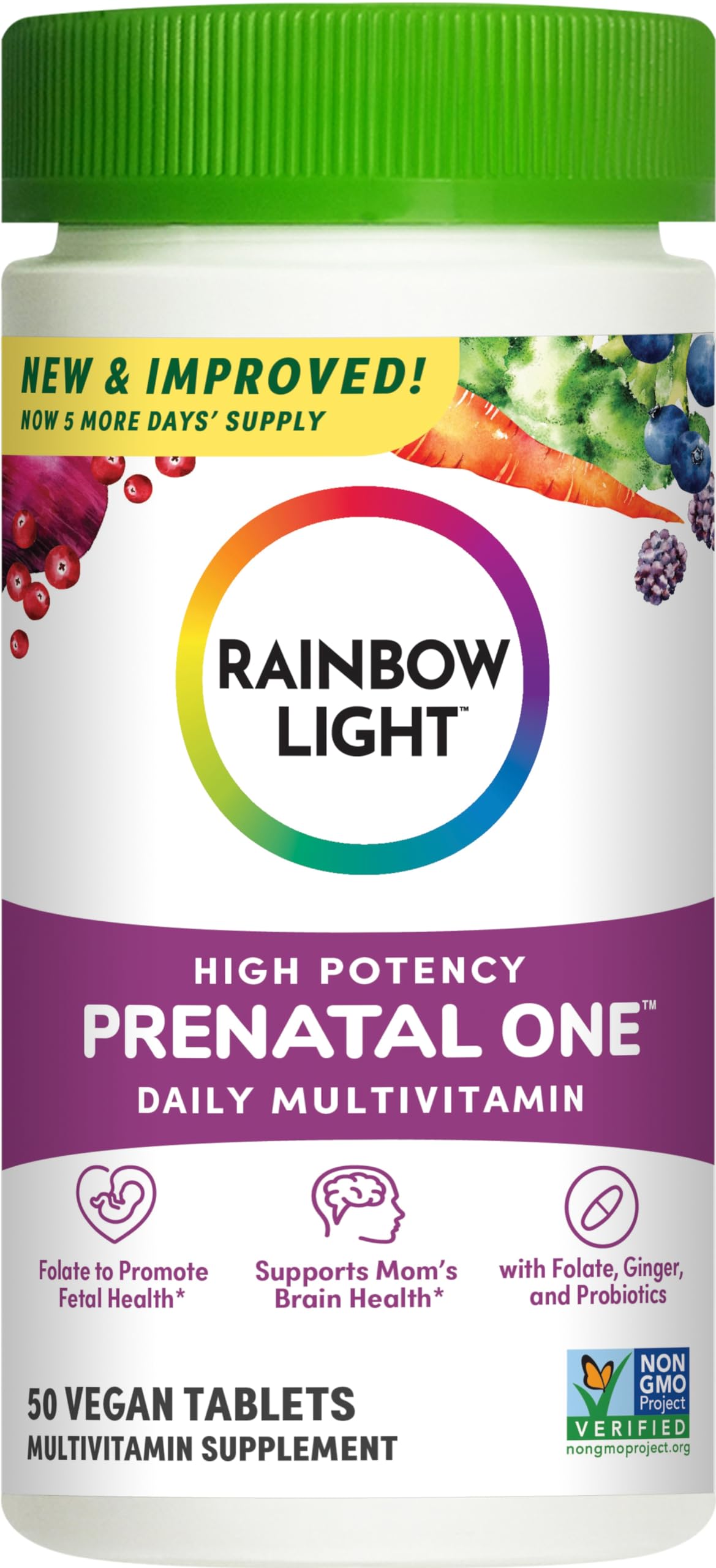 Rainbow Light Prenatal One Multi, 50 Tablets Rainbow Light