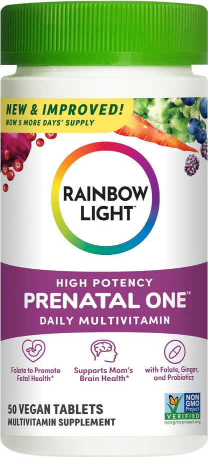 Rainbow Light Prenatal One Multi, 50 Tablets Rainbow Light
