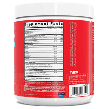RSP NUTRITION Vegan AminoLean Pre Workout Energy (Mango 25 Servings) with AminoLean RSP NUTRITION