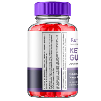 (5 Pack) Keto Ripped ACV Gummies, Keto Ripped ACV Gummies Advanced Weight Loss 1000MG Ark Labs