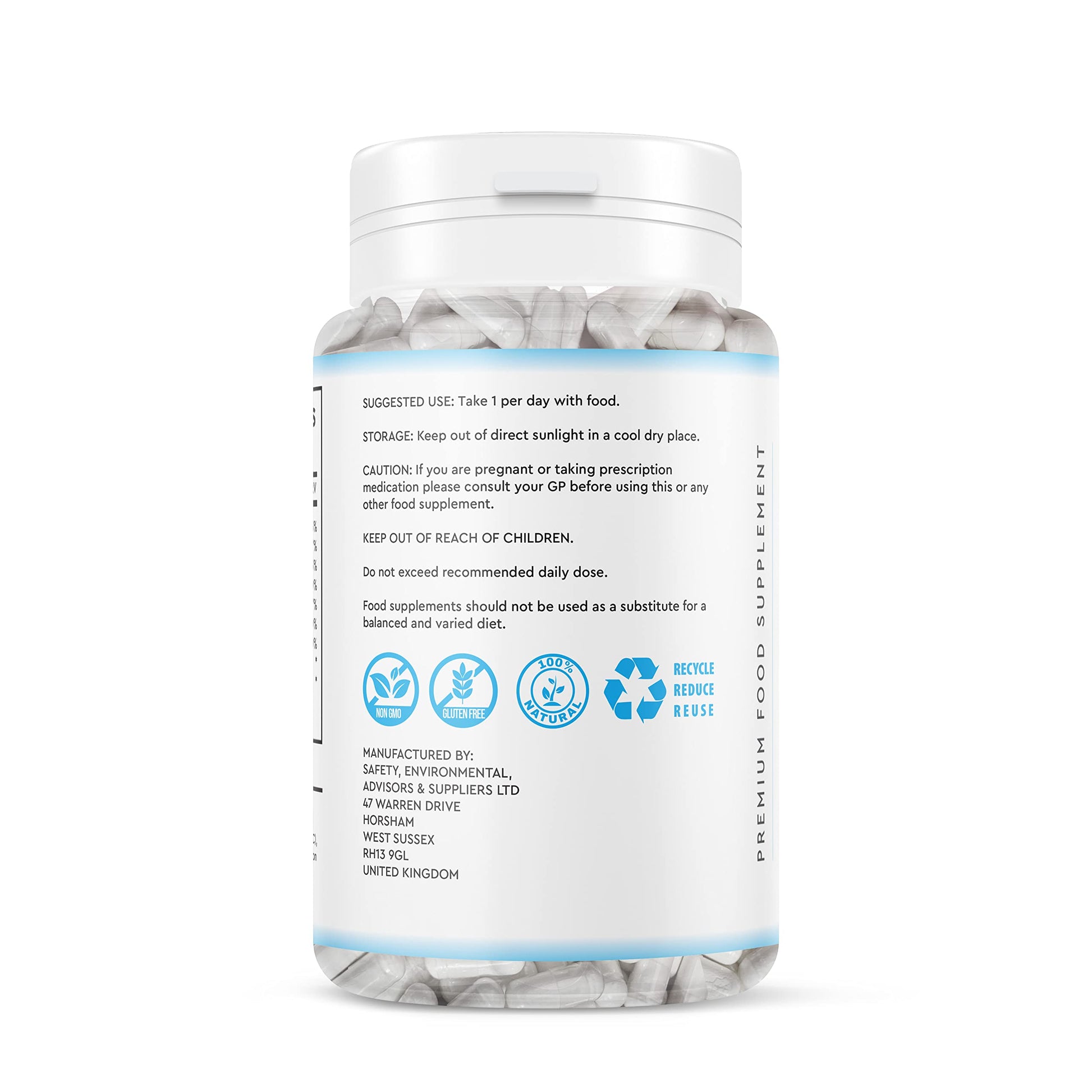 Marine Collagen Peptide Tablets 1200MG - 6 Month Supply - 180 High Strength Collagen Tablets My StoreBuy Supplements Australia